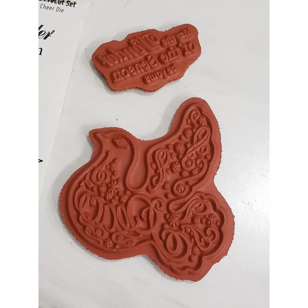 NEVER USED Heartfelt Creations Red Cling Stamps HCPC 3421 DOVE OF PEACE PRECUT S
